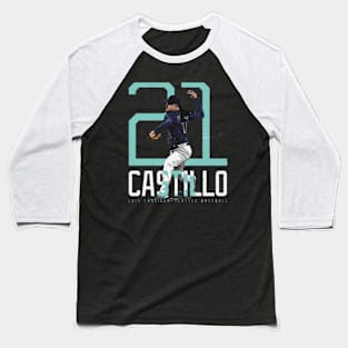 Luis Castillo Seattle Bold Number Baseball T-Shirt